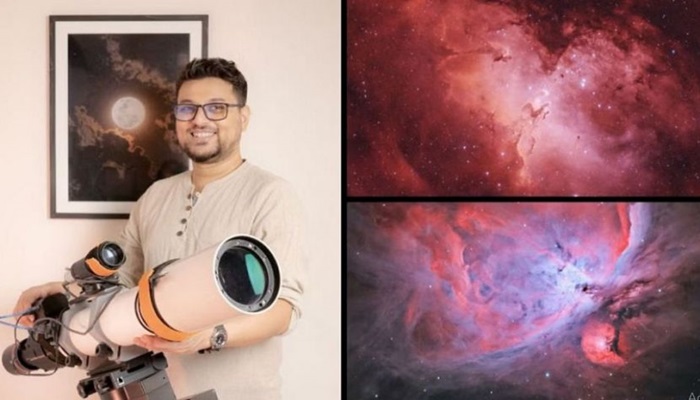 নিজের বানানো টেলিস্কোপে কালপুরুষ নীহারিকার ছবি তুললেন বাংলাদেশি জুবায়ের