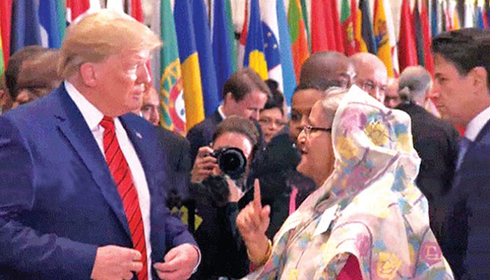 ট্রাম্পকে শেখ হাসিনার অভিনন্দন, ফের নিজেকে প্রধানমন্ত্রী দাবি